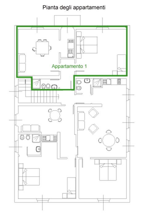 Plan de l'appartement n.1